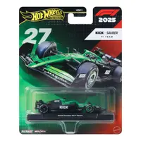 Masinuta metalica de curse, Hot Wheels, Kick Sauber 2025, Formula 1 Team 27, JKD84