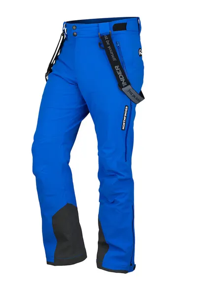 Pantaloni impermeabili si rezistenti la vant - pentru schi Howard - Negru/Albastru royal