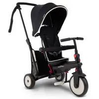 Tricicleta pentru copii Smart Trike STR3 Negru 6 in 1 ultrapliabila, dotata cu frana, scaun rabatabil, sistem patentat cu tehnologie Touch Steering, varsta 10 luni+