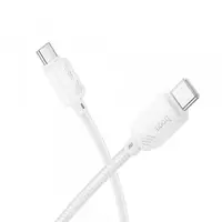 Cablu Date si Incarcare USB-C - USB-C HOCO X113, 60W, 1m, Alb