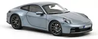 Model de colecționar NOREV Modern: Mașini - Porsche 911 Carrera 2025 964 Polar Silver Metallic