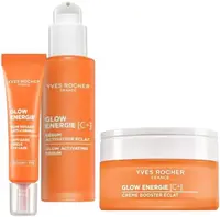 Yves Rocher Glow Energie Set - Cremă, ser și cremă de ochi, 50 + 30 + 15 ml