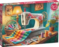 Puzzle Cherry Pazzi din 1000 piese - Colțul meu de cusut