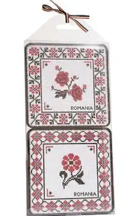 Suporturi de pahare. Model cusaturi romanesti