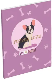 Caiet A7 Lizzy Card We Love Dogs Pups
