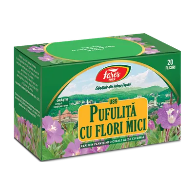 Ceai pufulita cu flori mici U89, 20 plicuri, Fares