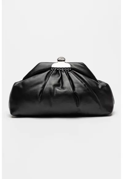 Geanta plic din piele The Glam - Negru