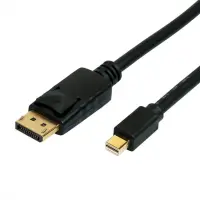 Cablu Mini Displayport la Displayport v1.4 8K60Hz/4K120Hz T-T 1m negru, Roline 11.04.5814