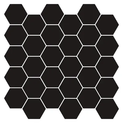 vidaXL Placă hexagonală 20 buc. Negru 30 x 30 cm Poliuretan și PET