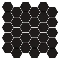 vidaXL Placă hexagonală 20 buc. Negru 30 x 30 cm Poliuretan și PET