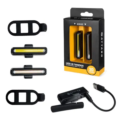 Set lumini ATTABO LUCID 30 pentru biciclete