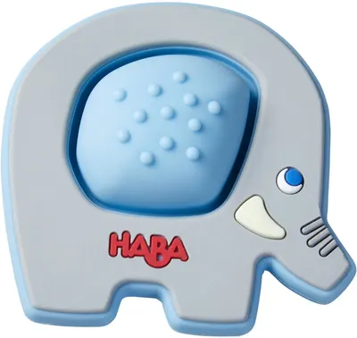 Bebeluș din silicon Haba - Elefant