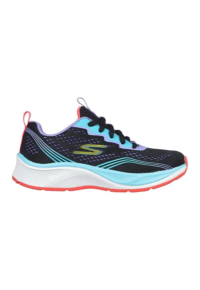 Pantofi sport cu model colorblock din plasa cu aspect tricotat Elite - Negru/Turcoaz