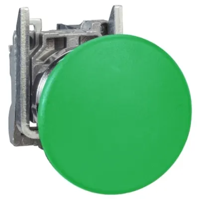 Buton Verde Ø 22, Cap Ciuperca Ø 40, 1 Nd, Atex