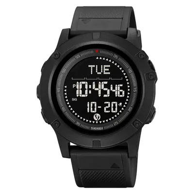 Ceas Sport Tactical SKMEI 2639 Negru - Digital, Outdoor, cu Busolă și Pedometru