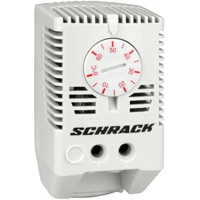 Termostat pentru incalzirea dulapurilor, 1NI, comutator rosu Schrack IUK08565