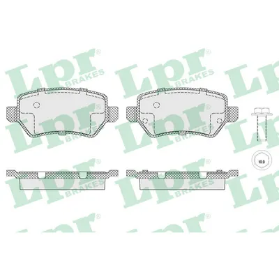 Set placute frana, frana disc LPR 05P1650