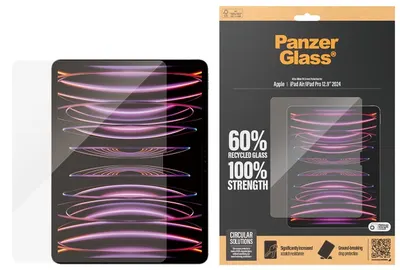 Protector de sticlă PanzerGlass - Ultra Wide Fit, iPad Air, transparent