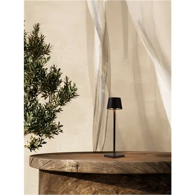 Lampa podea DECK Nisipiu Negru Aluminiu turnat Aluminiu & Polycarbonate Frost LED 1.5W 3.700V 121Lm 3000K IP54
