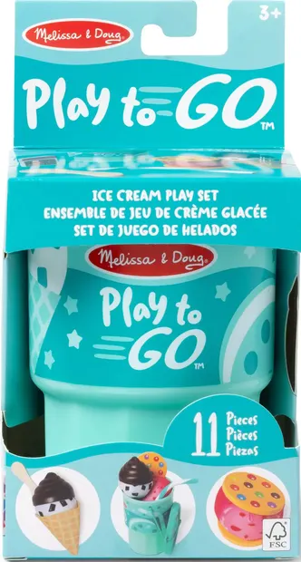 Set de joacă Melissa & Doug Play to Go - Ice Cream, 11 piese