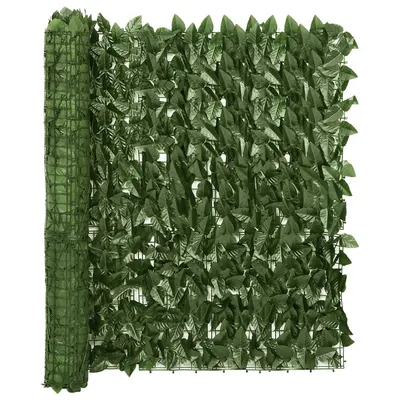Gossi paravan de balcon, frunze verde inchis, 300x100 cm