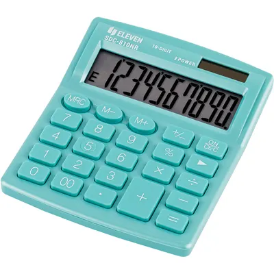 Calculator Eleven - SDC-810NRGNE, 10 cifre, verde