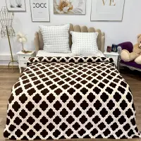 Patura pufoasa cocolino 200x230cm, 240g/mp, Bej, Maro, Oriental