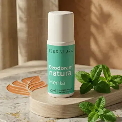 Deodorant Roll-on Natural Mentă, 50ml | Terralura
