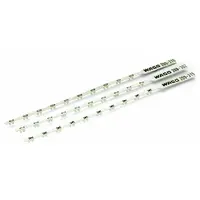 Marker strip; MARKED; H; not stretchable; Horizontal marking; snap-on type; white