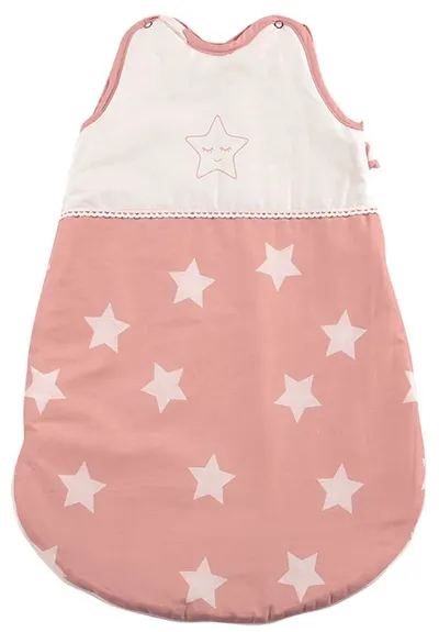 Sac de dormit de vară Lorelli - Stele, Pale Blush, 0.5 Tog, 0-6 luni