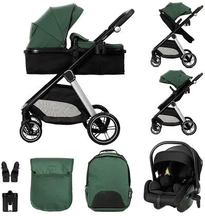 Cărucior 3 în 1 Lorelli - Aspen, Green