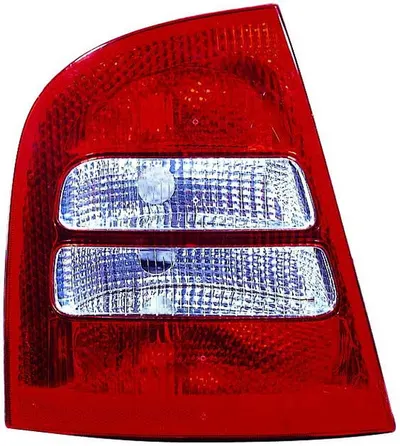 Stop tripla lampa spate stanga potrivit SKODA OCTAVIA HATCHBACK/ KOMBI 2000-2010 - (Semnalizator alb, culoare sticla: rosu)