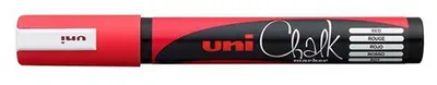 Marker cu creta Uniball – Roșu