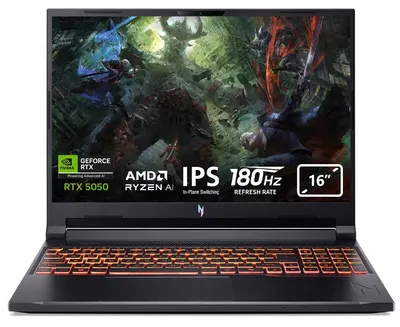 Laptop gaming Acer - Nitro V16 AI ANV16-61-R1PQ, 16'', FHD, Ryzen 7 AI, 180Hz, RTX 5050, 16 GB RAM