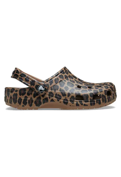 Saboti Classic Animal - sepia/leopard - design indraznet - material Croslite