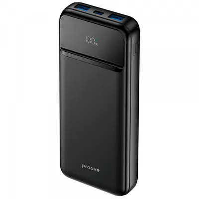 Baterie Externa Proove Illuminator 2, 10000mAh, 22.5W, QC + PD, 2 x USB-A - 1 x USB-C, Neagra PBIP10212201