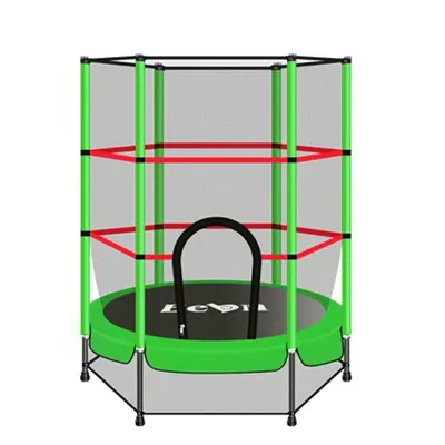 Trambulina cu plasa de siguranta Springboard 140 cm Verde