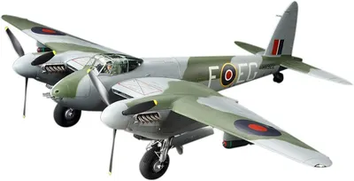 Model de asamblare TAMIYA Militar: Avioane - Luptător greoi englez De Havilland Mosquito FB Mk.VI (TAM60326)