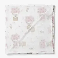 Prosopel multifunctional Bocioland Koala Pink 40x40 cm, tesatura din fibre de bambus,super absorbant, hipoalergenic si moale
