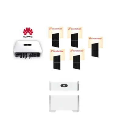 Pachet Fotovoltaic 2.2kW monofazat cu Acumulator Huawei Luna2000 – Kit Complet cu Stocare 5KW pentru Casa ta