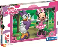 Puzzle pentru copii Clementoni din 24 maxi piese - Minnie și Daisy