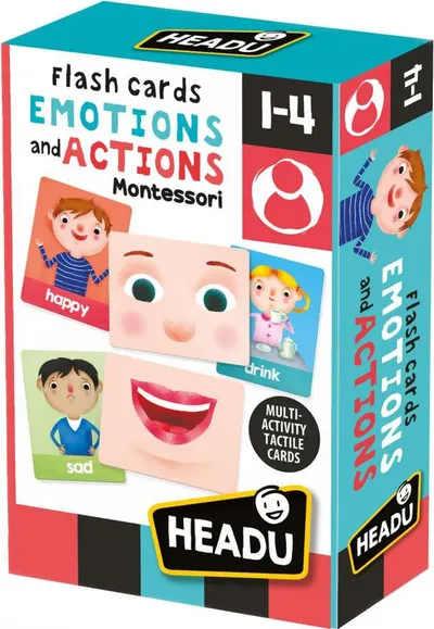 Cartonase educative Headu Montessori - Emotii si actiuni
