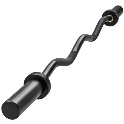 SPORTNOW bară olimpică, bară de greutăți, manșoane de 5 cm, oțel, capacitate 100 kg, negru | Aosom Romania