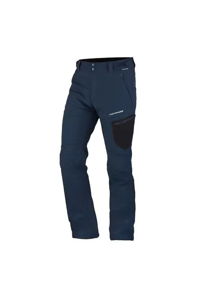 Men's insulated softshell trousers GINEMON NO-5007OR - Bleumarin