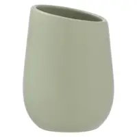 Recipient din ceramică pentru periuțe de dinți Wenko Badi, verde