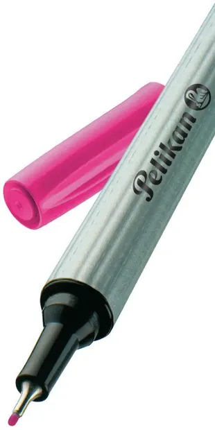 Marker cu vârf subțire Pelikan - Roz, 0.4 mm