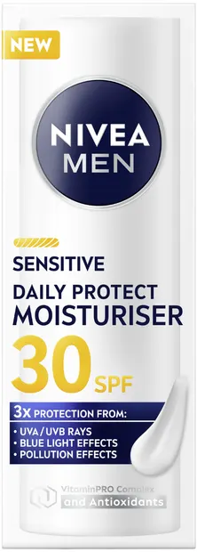 Nivea Men Cremă de față Sensitive, SPF30, 30 ml
