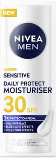 Nivea Men Cremă de față Sensitive, SPF30, 30 ml