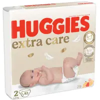 Scutece Huggies, Extra Care Mega, Nr 2, 3-6 kg, 82 buc