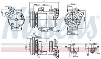 Compresor AC clima MITSUBISHI L 200 TRITON, PAJERO SPORT II 2.5D dupa 2005